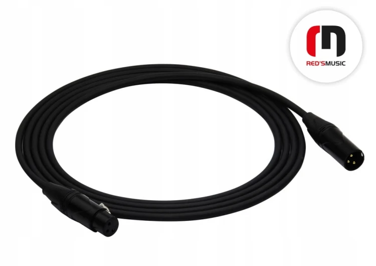 Kabel XLR - XLR Red's music DX0130 3 m