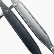 Akmuz PA-BK-80-120W pasy do akordeonu WELUR z łącznikiem CZARNY