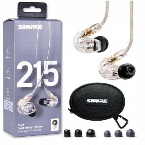 Słuchawki dokanałowe Shure SE215-CL-EFS douszne