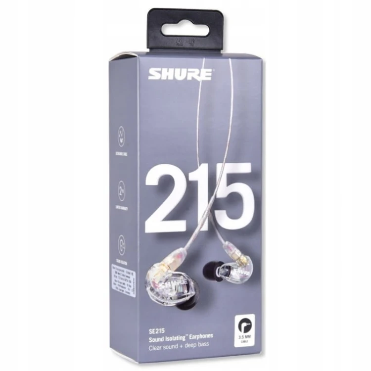 Słuchawki dokanałowe Shure SE215-CL-EFS douszne