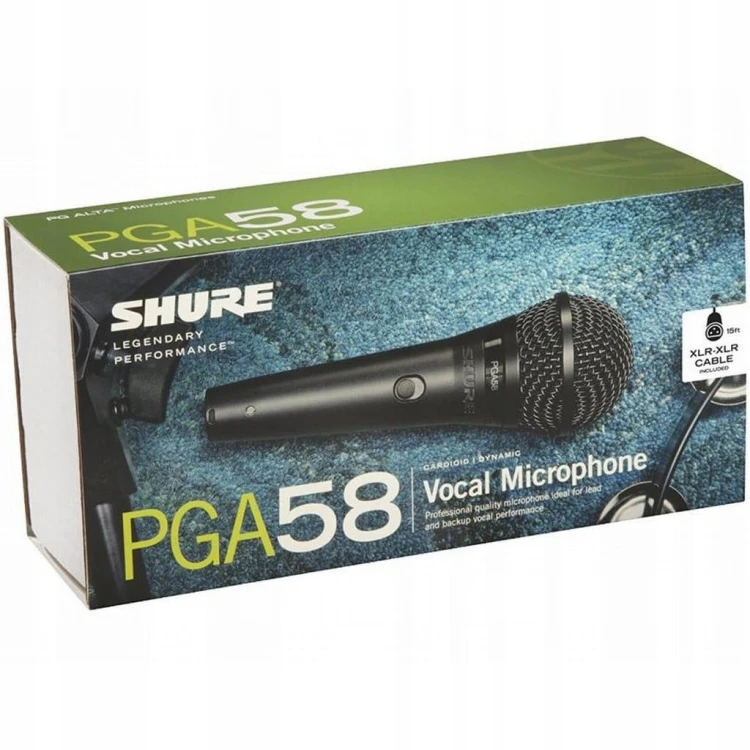 Mikrofon dynamiczny wokalowy Shure PGA58-XLR-E