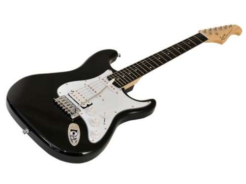 Gitara elektryczna Ever play ST-2 3/4 BK/WH + GRATIS TUNER i KOSTKI!