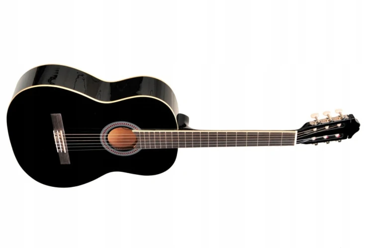 GITARA KALSYCZNA 4/4 AMBRA VIVA BK CZARNA + GRATIS TUNER i KOSTKI!