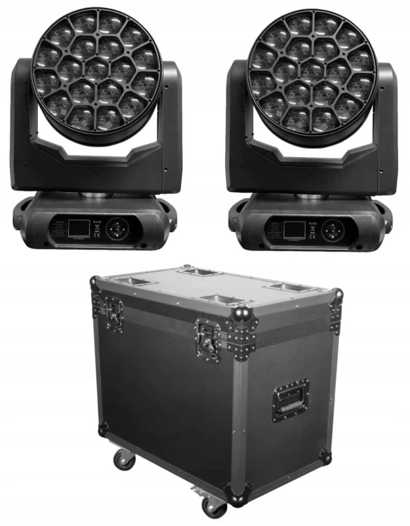 ZESTAW 2 Ruchome głowy Flash-Butrym WashFX 300 + CASE