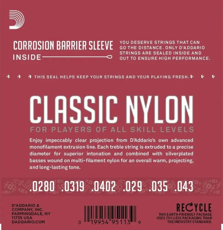D'Addario EJ27N struny do gitary klasycznej
