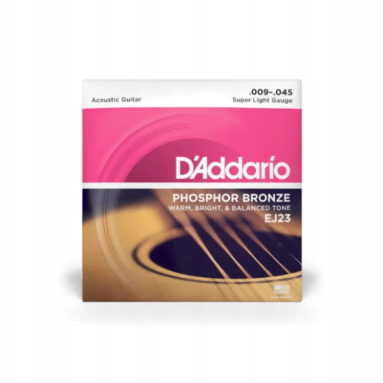 Str.D'addario EJ-23 do gitary akustycznej 9-45 PB