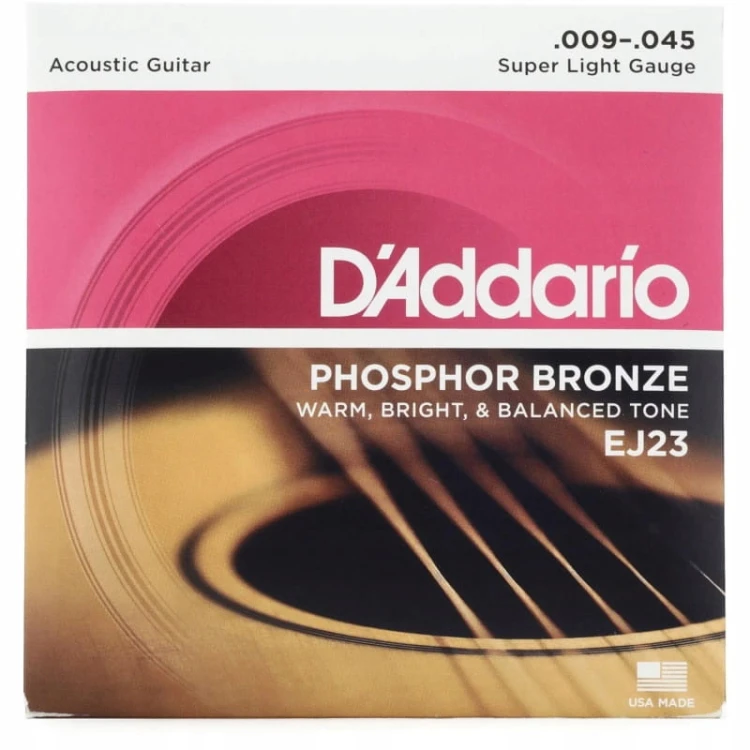 Str.D'addario EJ-23 do gitary akustycznej 9-45 PB