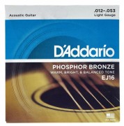Struny do akustyka D'Addario EJ16 - 12-53