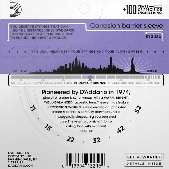 D'Addario EJ-26 struny do gitary akustycznej