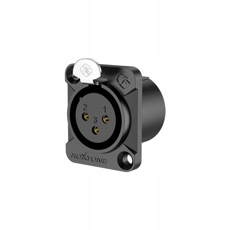 Gniazdo XLR Roxtone RX3FD-BG 3-pin żeńskie