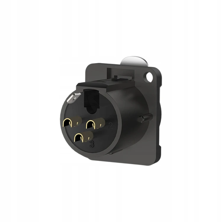 Gniazdo XLR Roxtone RX3FD-BG 3-pin żeńskie