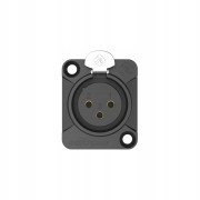 Gniazdo XLR Roxtone RX3FD-BG 3-pin żeńskie