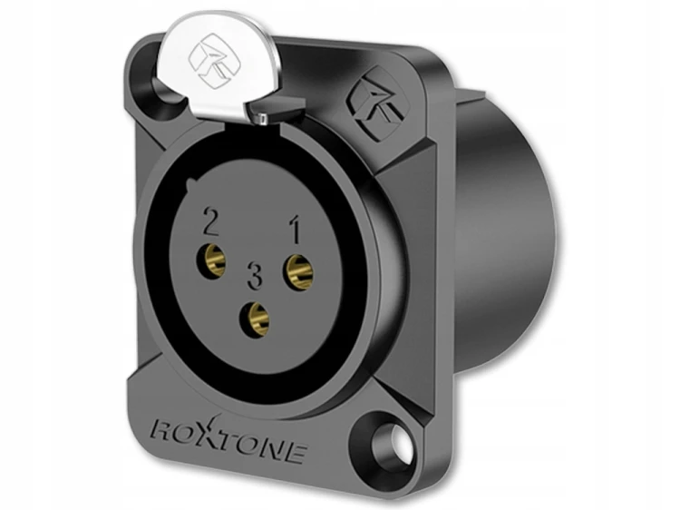 Gniazdo XLR Roxtone RX3FD-BG 3-pin żeńskie