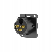 Gniazdo XLR 3pin męskie proste do obudowy Roxtone RX3MD-BG