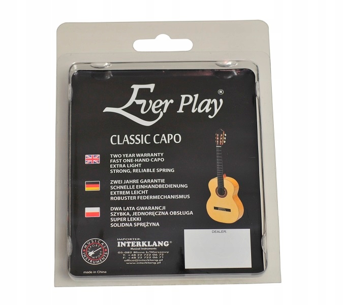 Kapodaster Ever play do GITARY KLASYCZNEJ BLACK