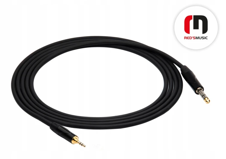 Kabel jack 3,5 mm - jack 6,3 mm Red's music AU2050BX 5 m