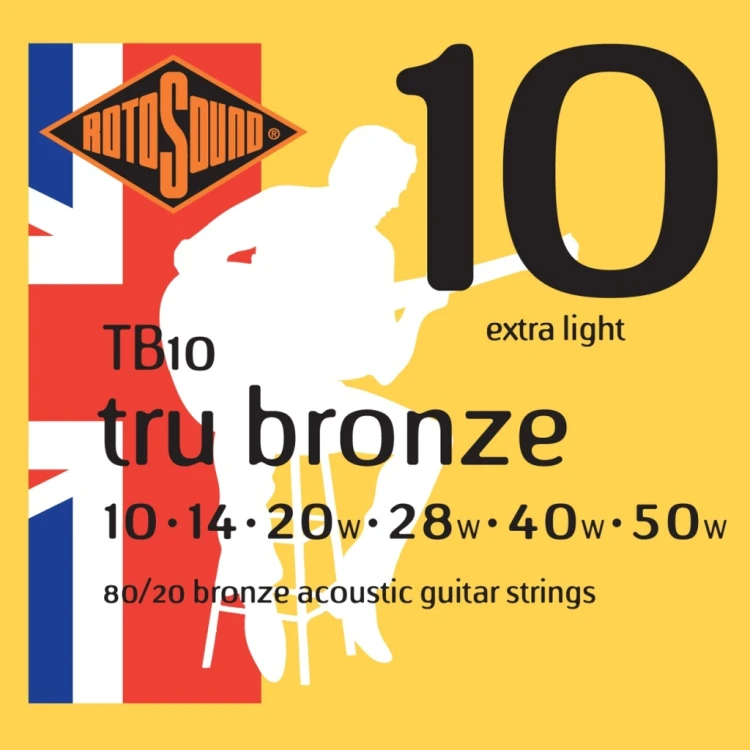 Struny do gitary akustycznej ROTOSOUND TB10