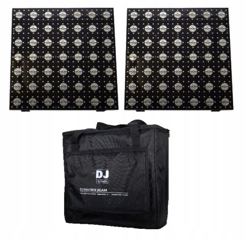 Flash DJ 2x MATRIX BEAM + BAG LAMPA PANEL LED RGBW EKRAN + POKROWIEC ZESTAW