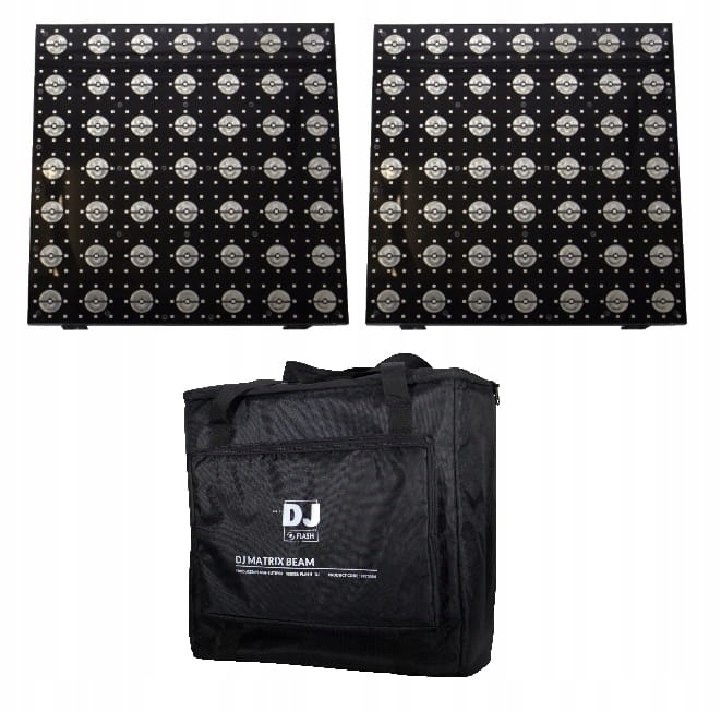 Flash DJ 2x MATRIX BEAM + BAG LAMPA PANEL LED RGBW EKRAN + POKROWIEC ZESTAW