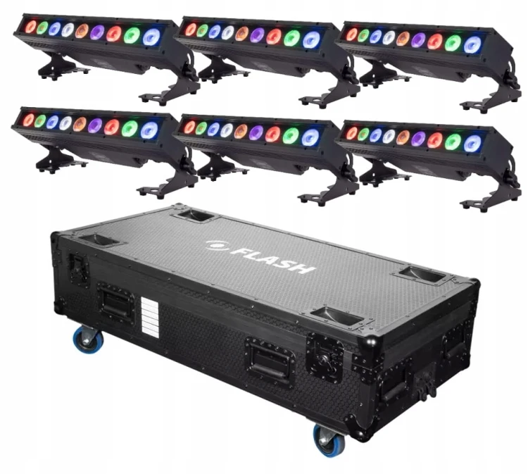 FLASH EVENT 6x LedBarACCU 920 IP WDMX AUV+CASE