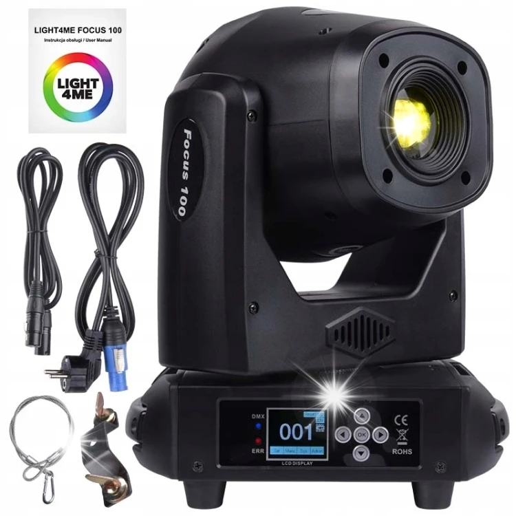 GŁOWICA RUCHOMA LED REFLEKTOR SCENICZNY LIGHT4ME FOCUS 100 SPOT PRYZMA