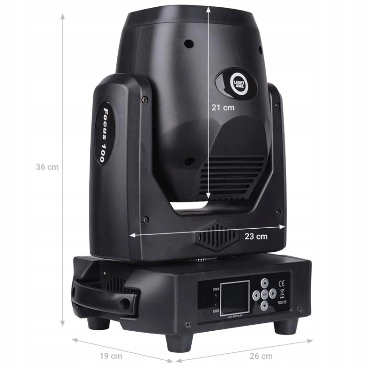 GŁOWICA RUCHOMA LED REFLEKTOR SCENICZNY LIGHT4ME FOCUS 100 SPOT PRYZMA