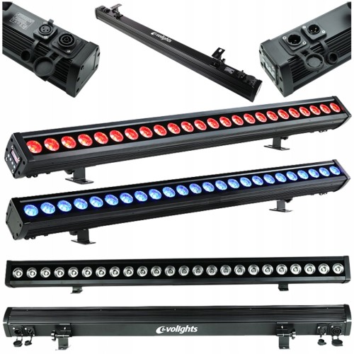 LISTWA OŚWIETLENIOWA LED ZEWNĘTRZNA EVOLIGHTS GLAZE BAR 24x4W RGBW IP65