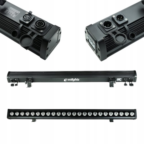 LISTWA OŚWIETLENIOWA LED ZEWNĘTRZNA EVOLIGHTS GLAZE BAR 24x4W RGBW IP65