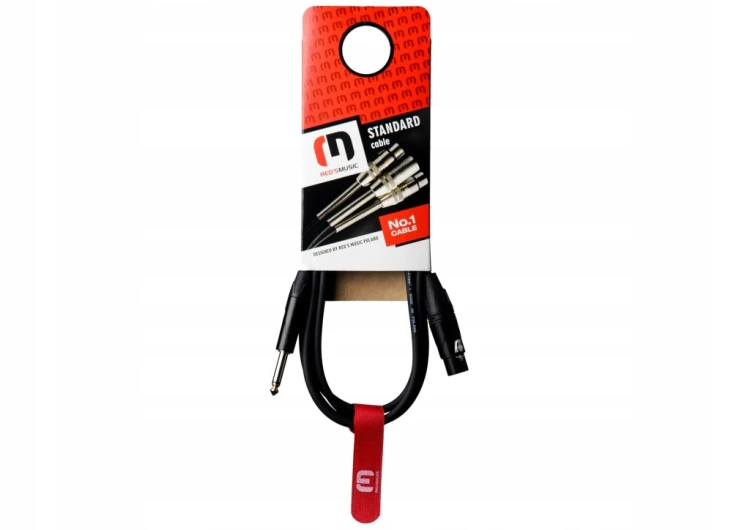 Kabel XLR - jack 6,3 mm Red's music MC12100 10 m
