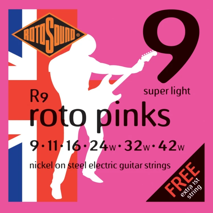 Struny do gitary Rotosound Roto Pinks R9