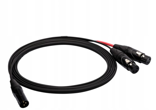 Kabel XLR M - 2x XLR F Red's Music AU3210BX 1 m
