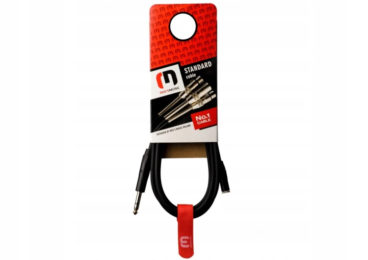 Kabel gniazdo jack 3,5 mm - jack 6,3 mm Red's music AU2250BX 5 m