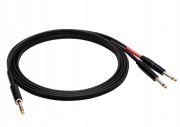 Kabel 2xjack 6,3 mm - jack stereo 6,3 mm Red's Music AU1230BX 3,0 m