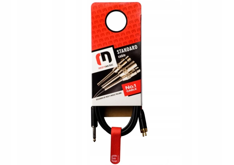 Kabel 2xRCA - jack 6,3 mm Red's Music AU1115BX 1,5 m