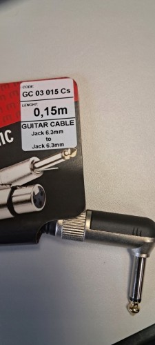 Kabel jack 6,3 mm - jack 6,3 mm Red's Music GC03015 Cs 0,15 m