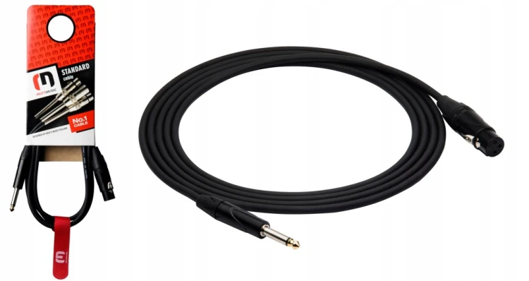 Kabel XLR - jack 6,3 mm Red's Music MC1250 BX 5 m