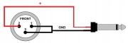 Kabel XLR - jack 6,3 mm Red's Music MC1250 BX 5 m