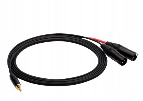 Kabel 2xXLR - jack 3,5 mm Red's Music AU3715BX 1,5 m