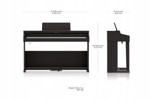 Pianino cyfrowe Roland RP701 CB