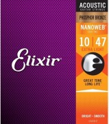 Struny Elixir NanoWeb Phosphor Bronze 10-47 struny akustyczne