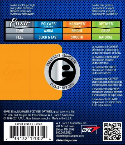 Struny Elixir Nanoweb 10-52 Light-Heavy 12077