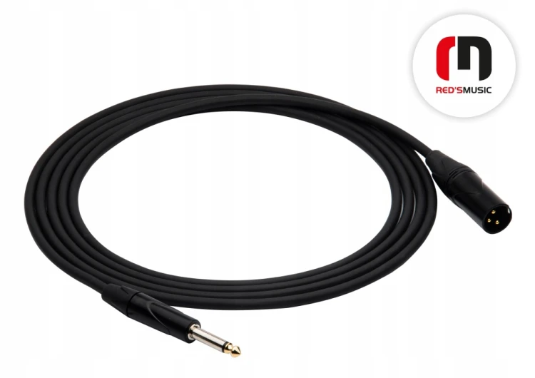 Kabel XLR - jack 6,3 mm Red's Music MC1350 5m