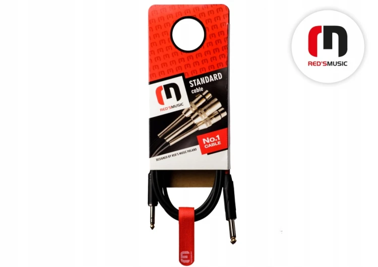 Kabel 2xjack mono 6,3 mm - jack stereo 6,3 mm Red's Music AU1215BX 1,5 m
