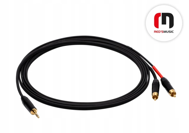 Kabel RCA - jack 3,5 mm Red's Music AU1615 1,5 m