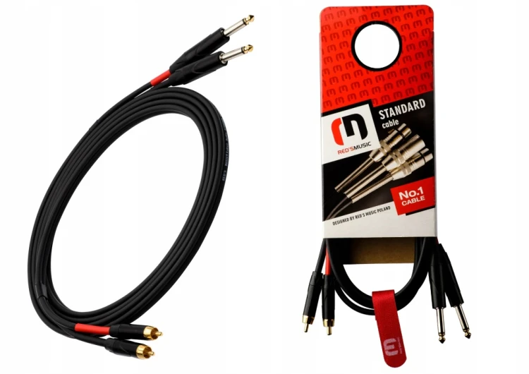 Kabel RCA - jack 6,3 mm Red's Music AU1450BX 5m