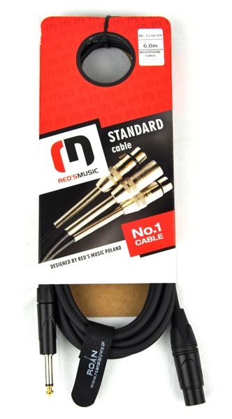 Kabel XLR - jack 6,3 mm Red's Music MC1230 3m