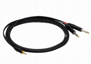 Kabel jack 3,5 mm - 2X jack 6,3 mm Red's Music AU1730BX 3 m