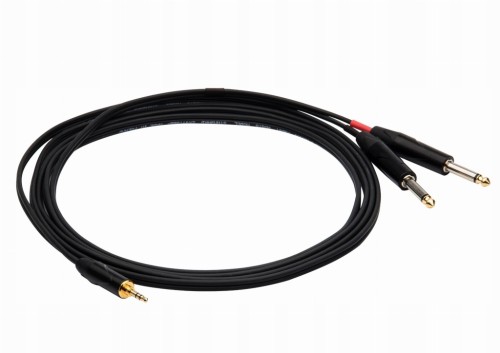 Kabel jack 3,5 mm - 2X jack 6,3 mm Red's Music AU1730BX 3 m