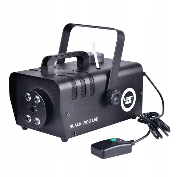 Wytwornica dymu Light4Me BLACK 1200 LED 1 l 1200 W