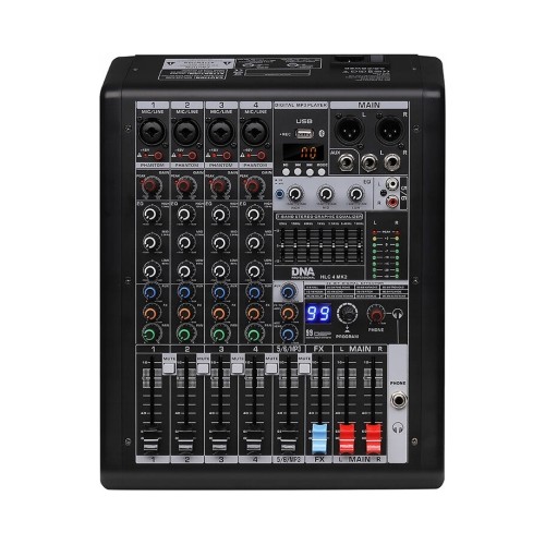 DNA HLC 4 mk2 analogowy mikser dźwięku 4 kanały USB MP3 Bluetooth phantom